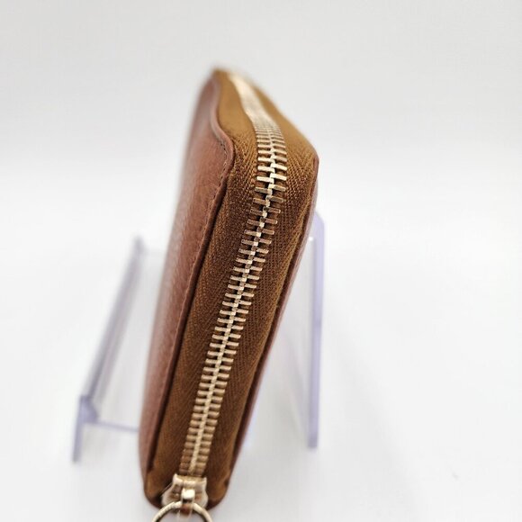 NEW! AUTHENTIC GUCCI GG CALF LEATHER TASSEL LONG WALLET IN WHISKY BROWN - Picture 6 of 13